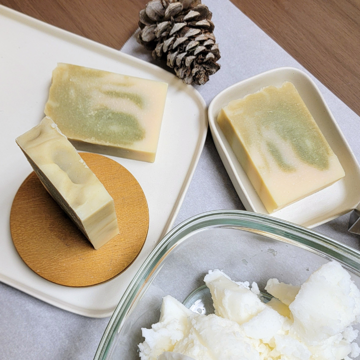 Pine Woods Natural Handmade Soap is a calming, nourishing soap crafted with skin-loving ingredients and a grounding, refreshing woody scent that evokes the tranquility of the forest. The rich, earthy fragrance of pine and cedarwood essential oils creates a refreshing, nature-inspired experience, bringing the outdoors into your bath. This handmade luxurious bar provides a gentle, soothing cleanse without stripping or drying your skin.