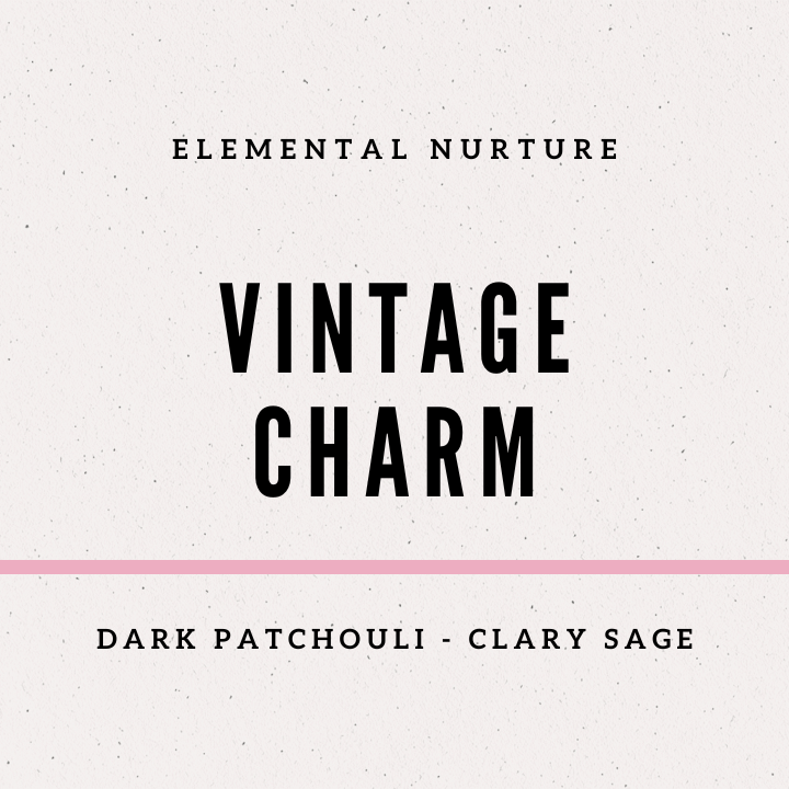 Vintage Charm Natural Handmade Soap is a calming, nourishing soap crafted with skin-loving ingredients and a sophisticated, earthy, floral fragrance that envelops your senses. The rich blend of dark patchouli, clary sage, and palmarosa essential oils creates a tranquil, nature-inspired experience, bringing a sense of serenity and balance to your bath. This luxurious bar offers a gentle, soothing cleanse without stripping or drying your skin.
Infused with a deep, earthy blend of dark patchouli, clary sage,