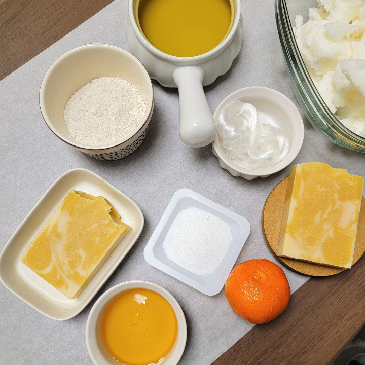Natural Handmade Soap - Honey Tangerine - If you need to make a switch to gentle, skin-loving ingredients, our natural handmade soap is intentionally crafted with time-tested skin-nourishing ingredients! With no artificial colors and no artificial fragrances.